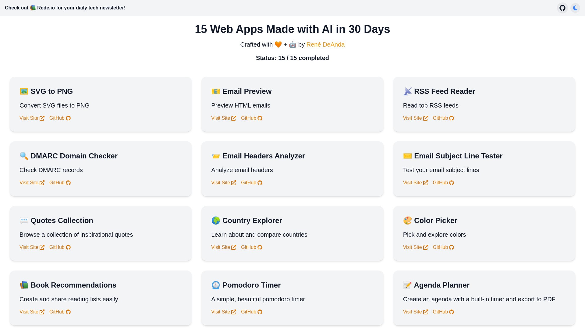 Makr.io - 15 web apps in 30 days 截图