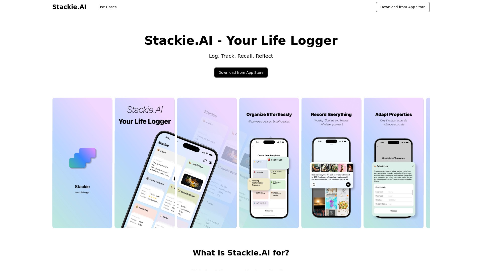Stackie.AI (Notes, Tracker, Memo & More) 截图