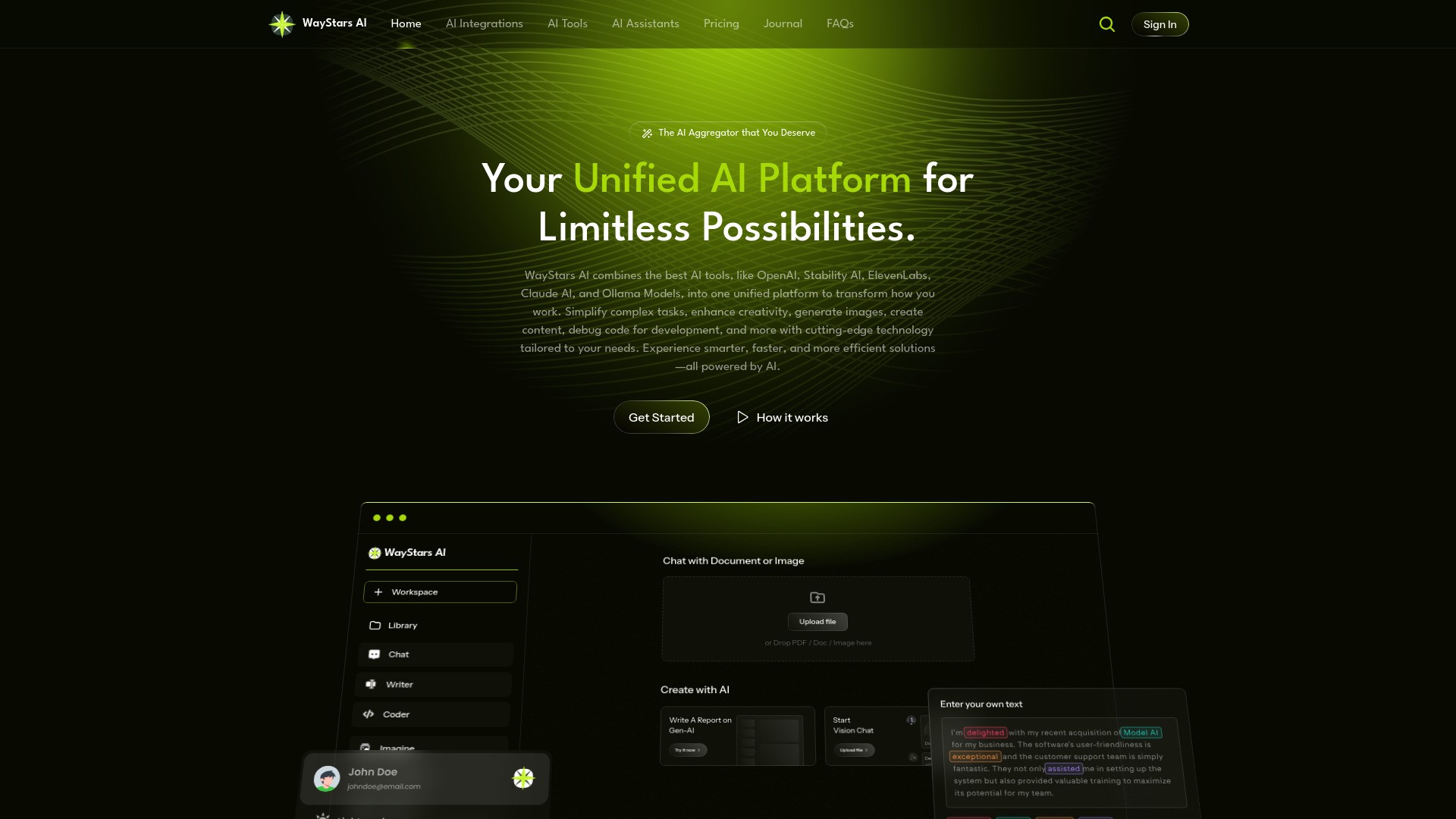 WayStars AI- Your Unified AI Platform 截图