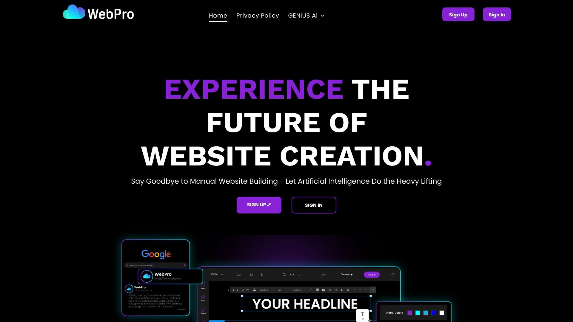 WebPro.ai 截图