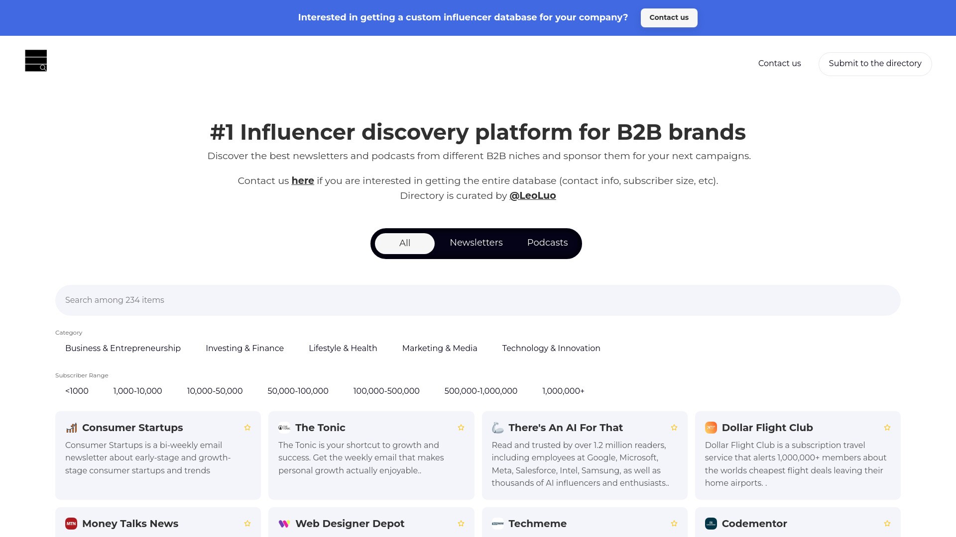 InfluencerB2B 截图
