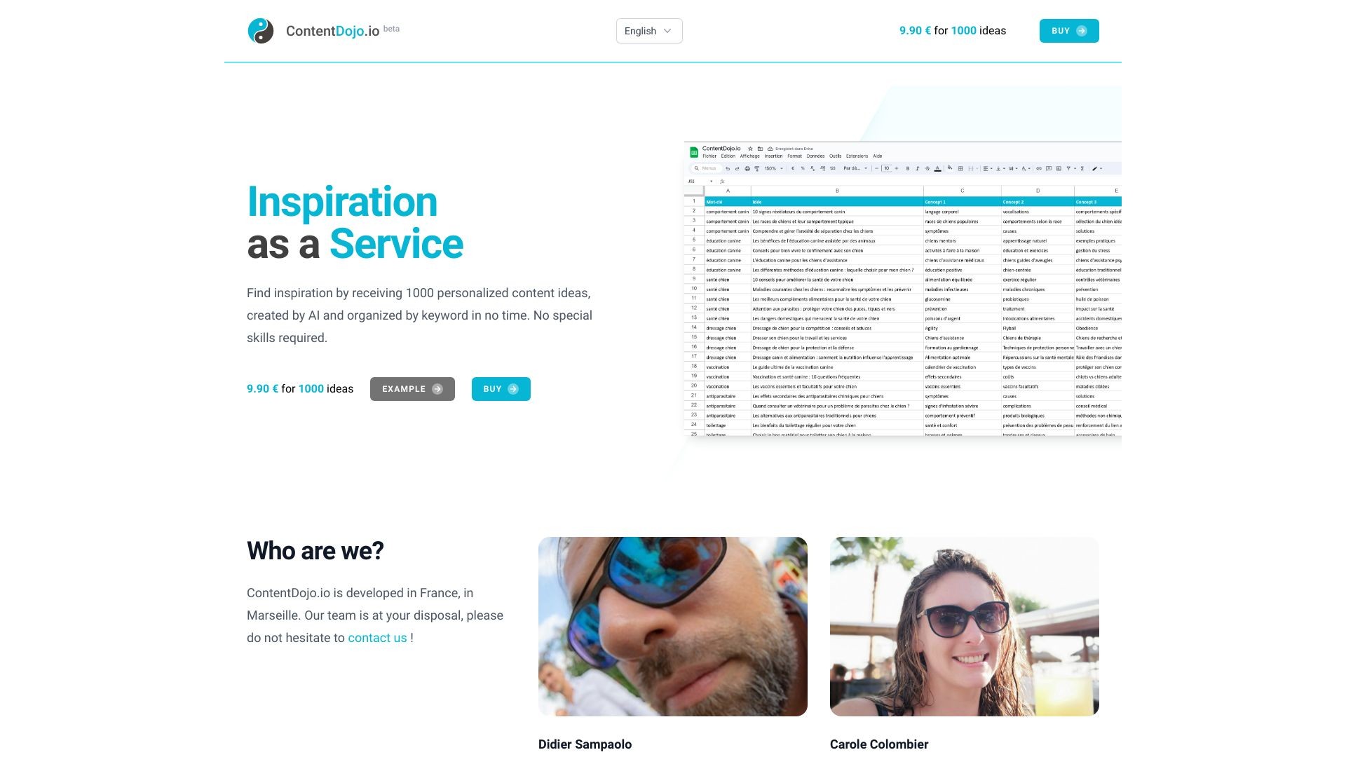ContentDojo.io 截图