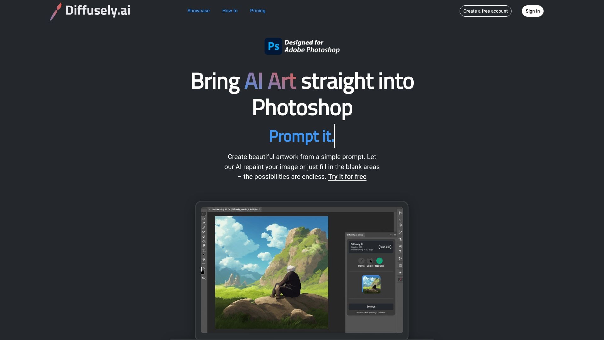 diffusely | AI Art Photoshop Plugin 截图