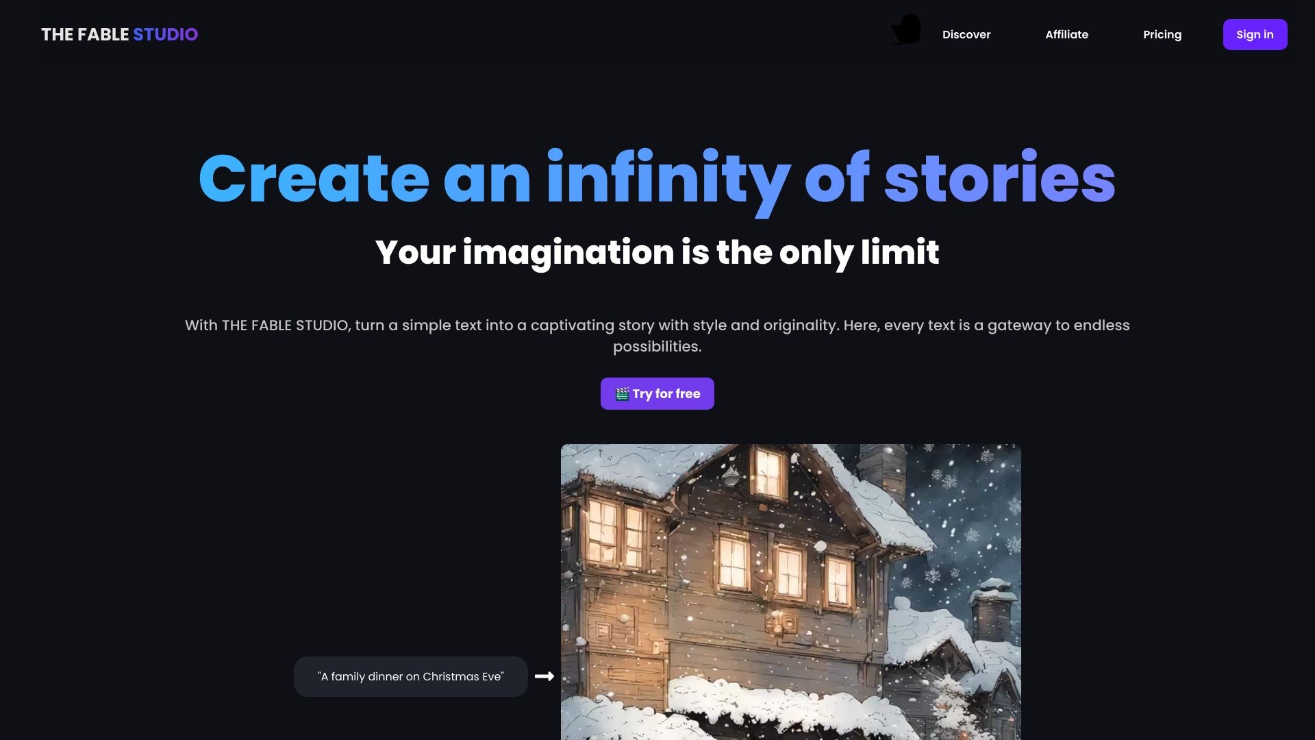 Turn texts into AI-animated stories 截图