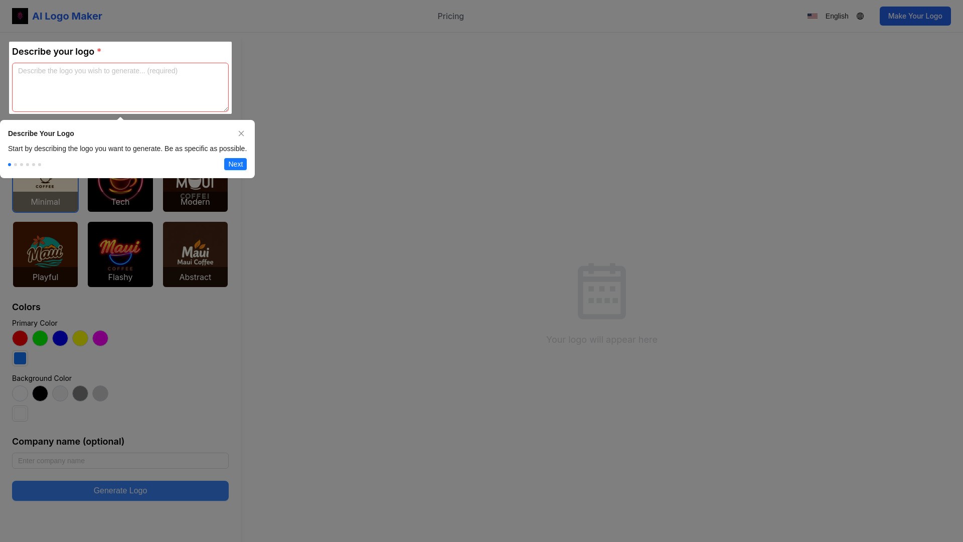 AI Logo Maker 截图