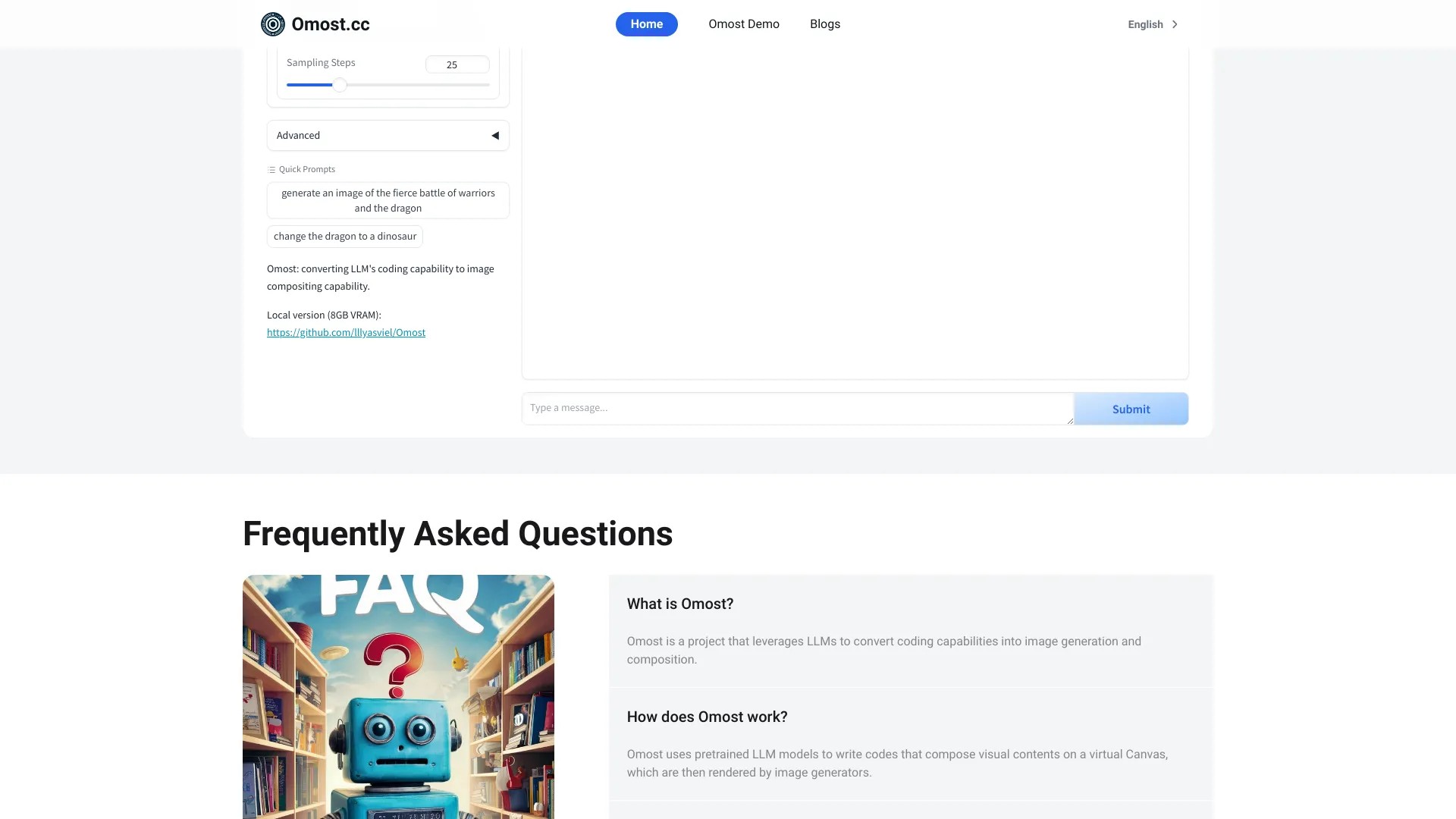 Try Omost for Free Online - Omost.cc 截图