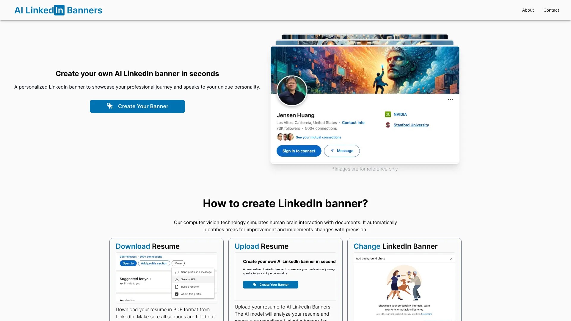 AI LinkedIn Banners 截图