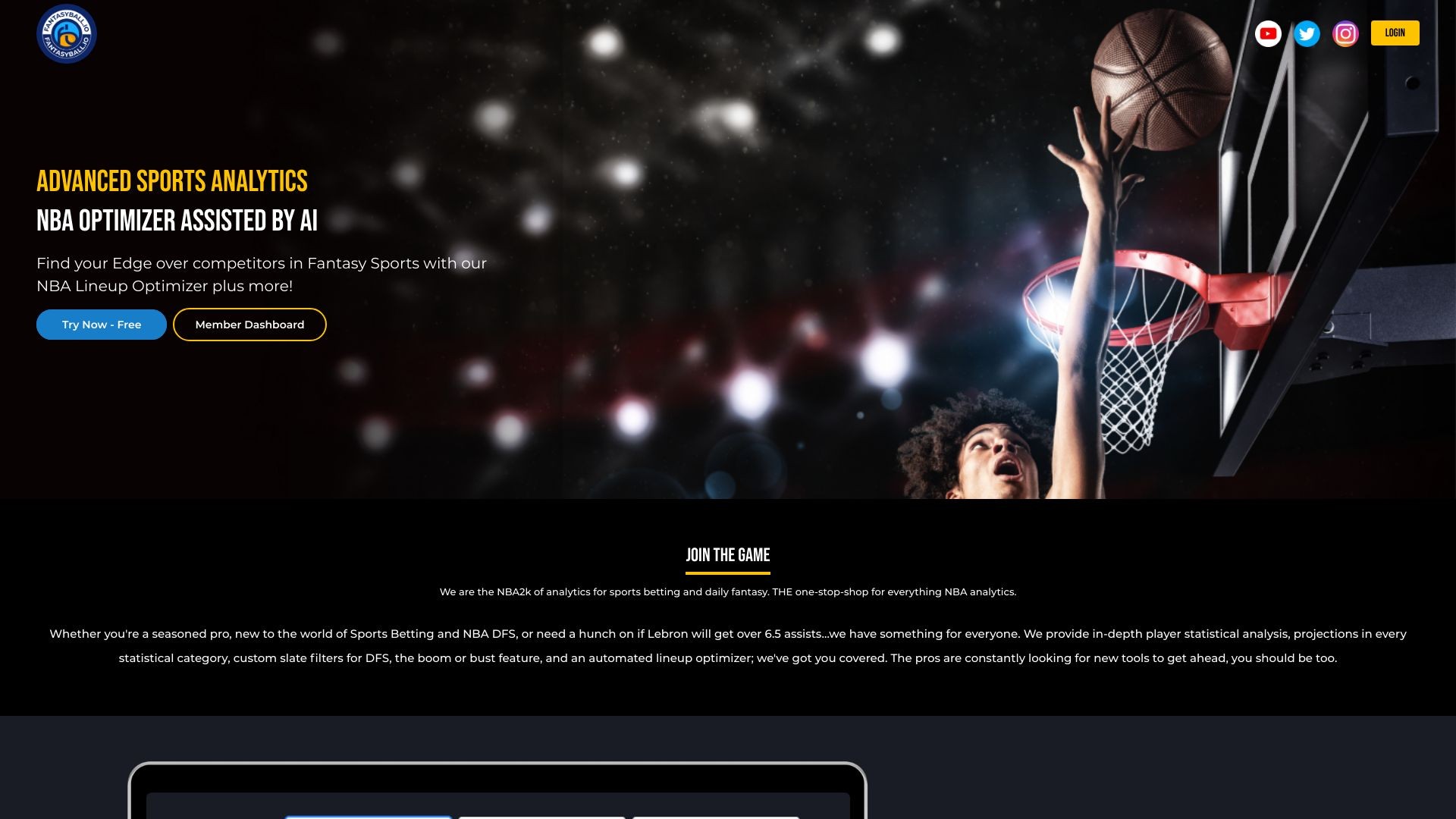 FantasyBall NBA Optimizer 截图