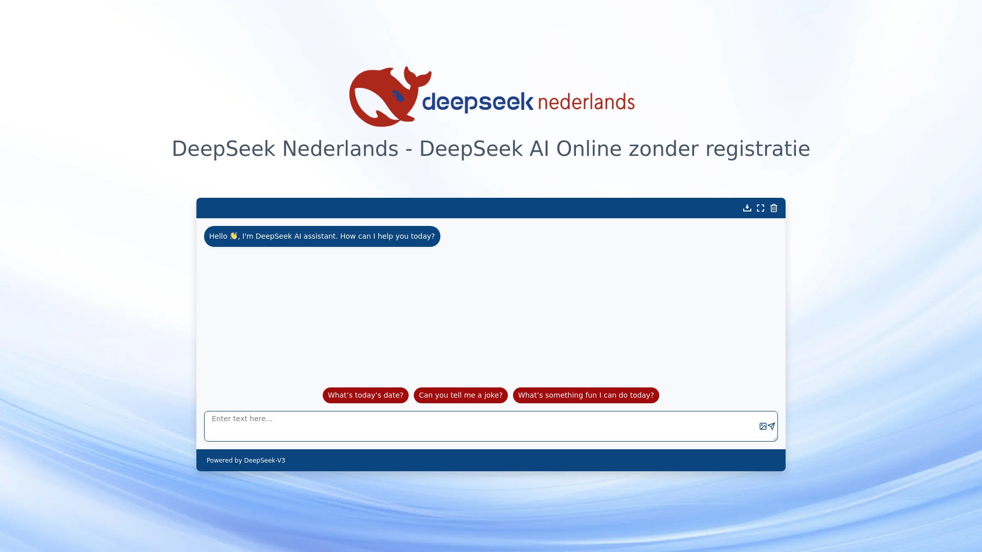 DeepSeek Nederlands 截图
