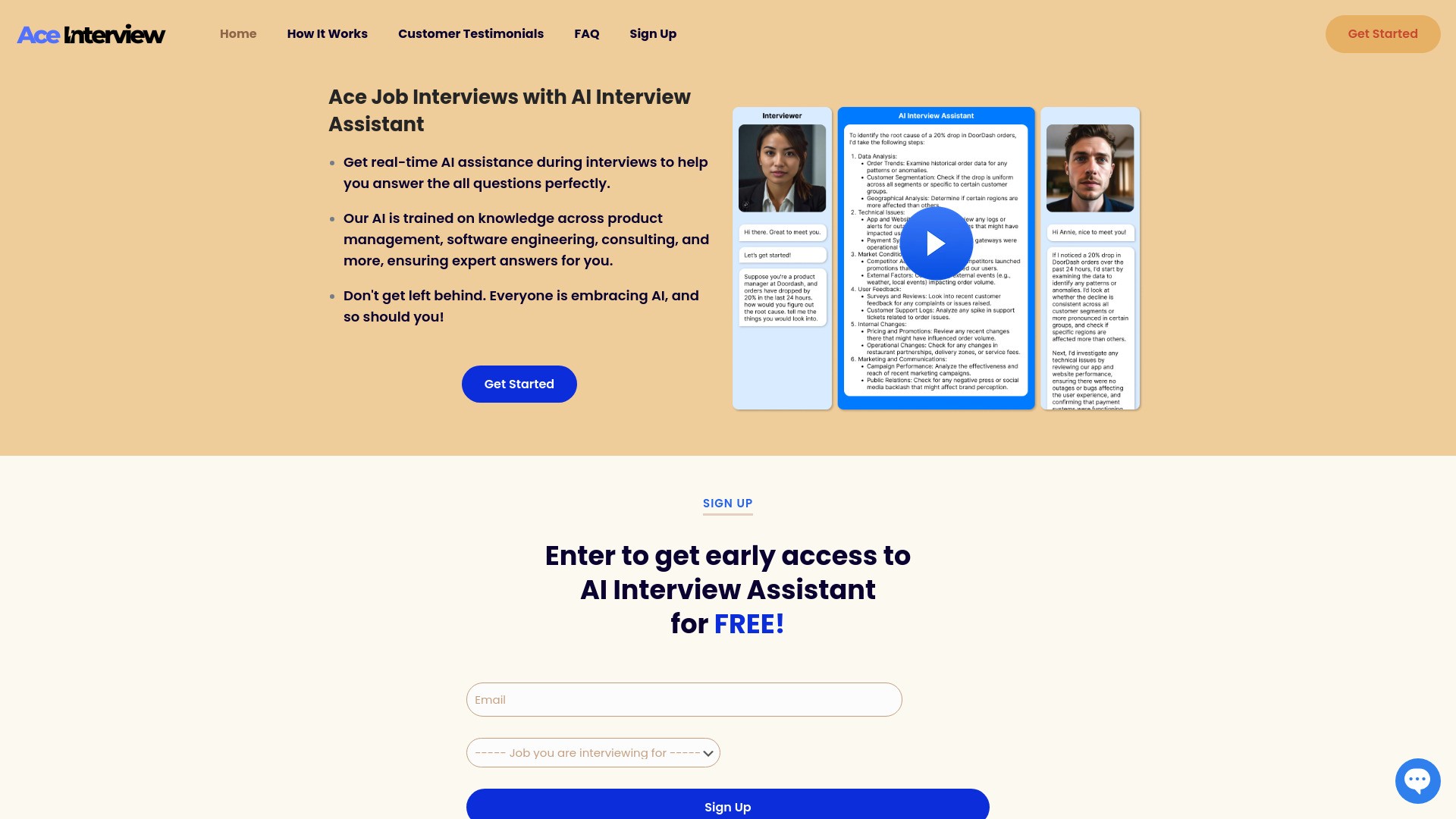 Ace Interview - AI Interview Assistant 截图