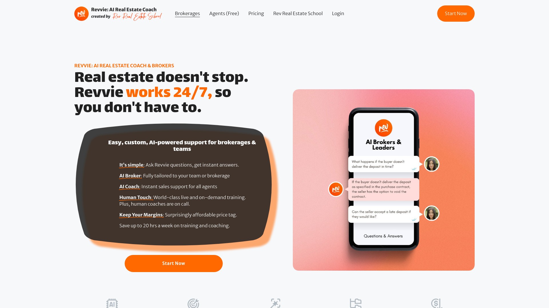 Revvie: AI Real Estate Coach & Brokers 截图