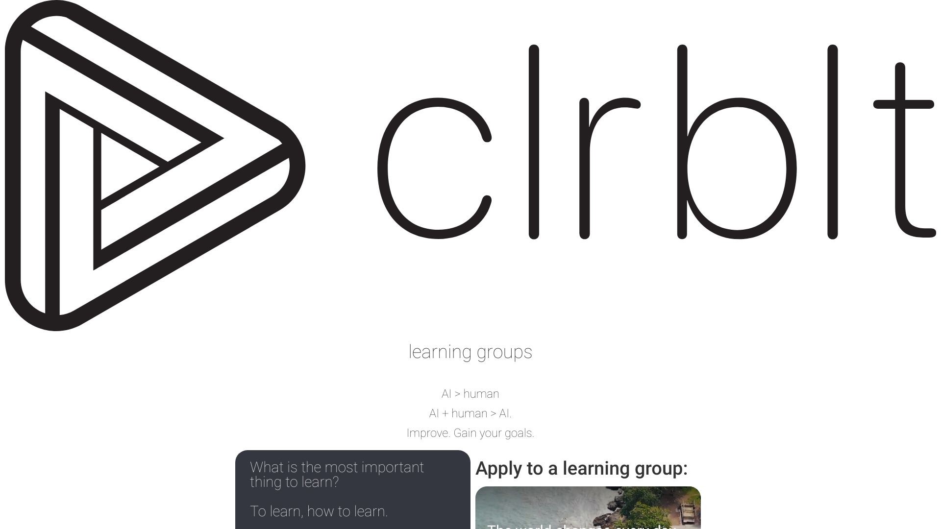 clrblt learning groups 截图