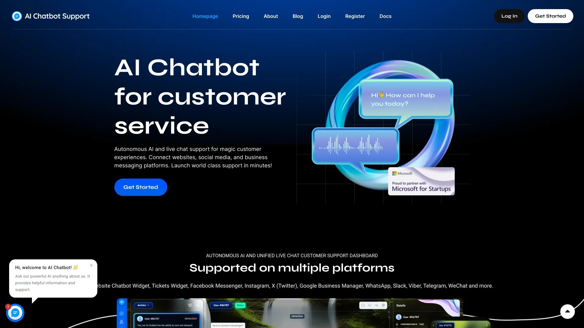 AI Chatbot Support 截图