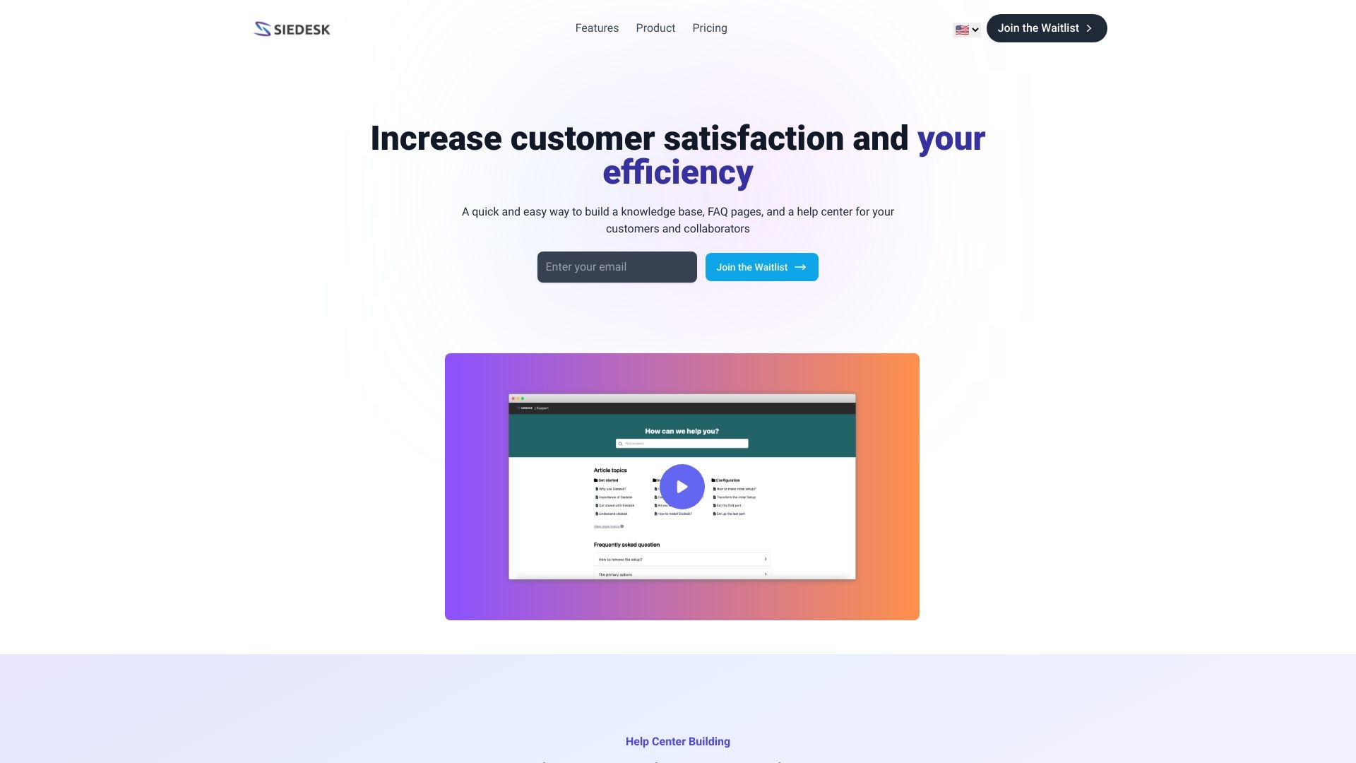 Siedesk - Help Center & Knowledge Base 截图