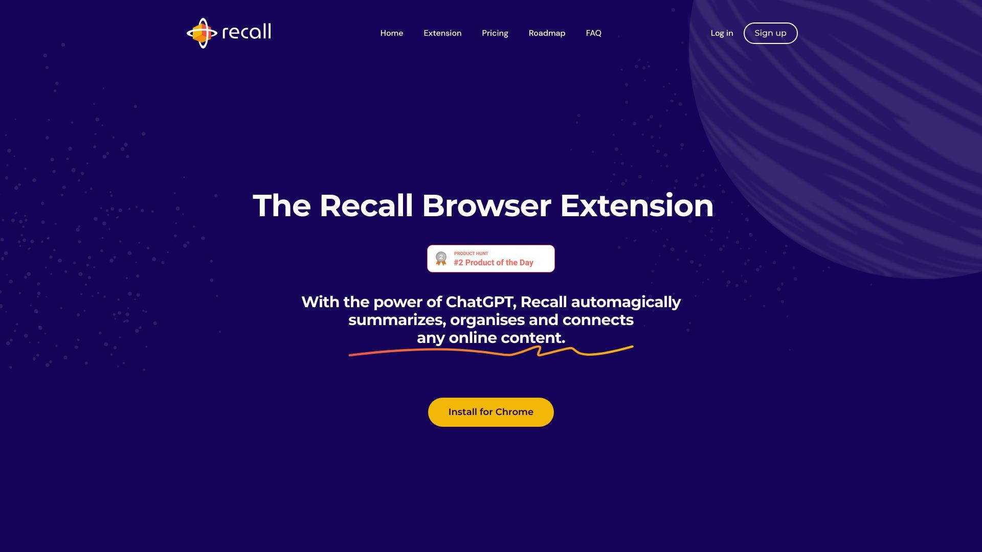 Recall Browser Extension 截图