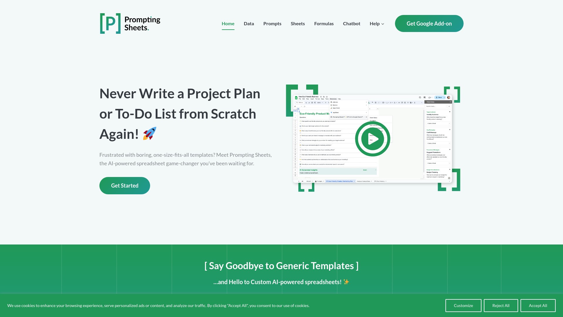 Prompting Sheets™ 截图