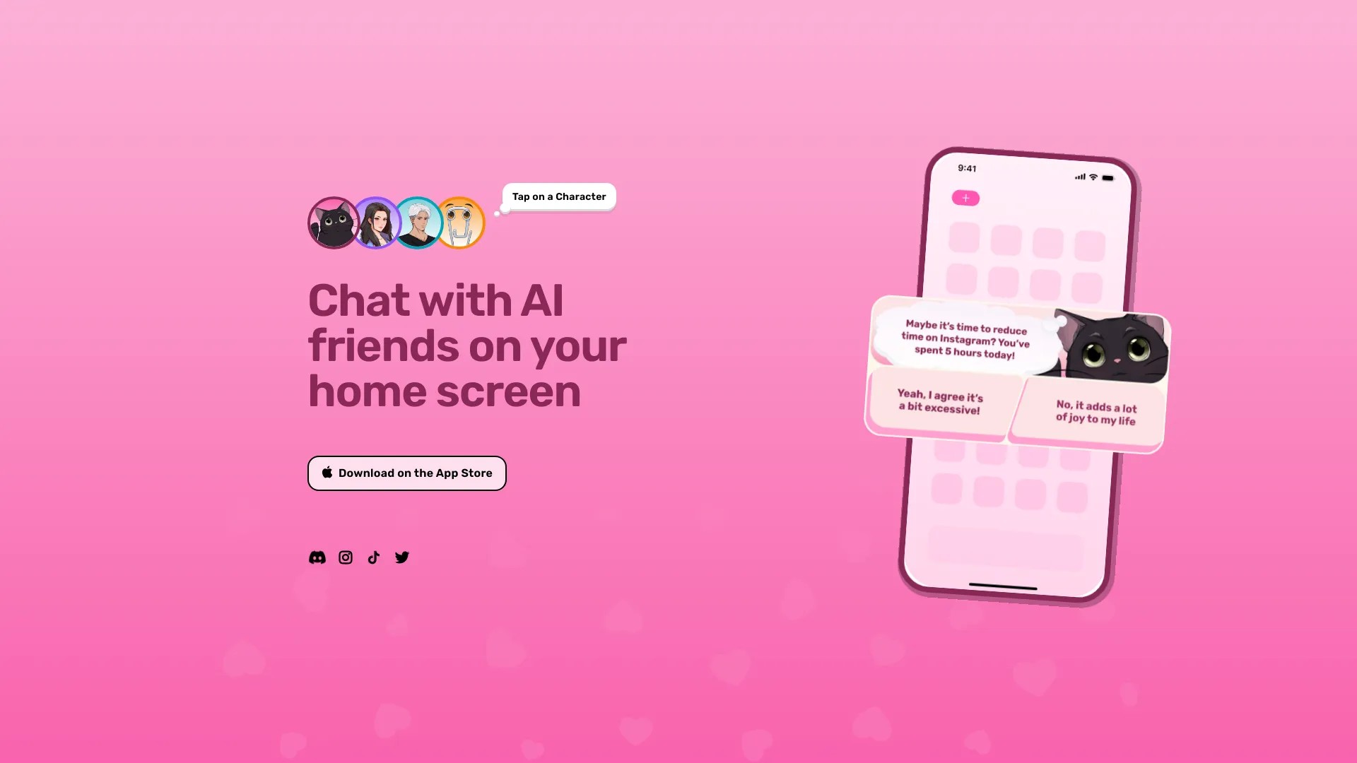 Dippy Widget - AI Character Chat 截图