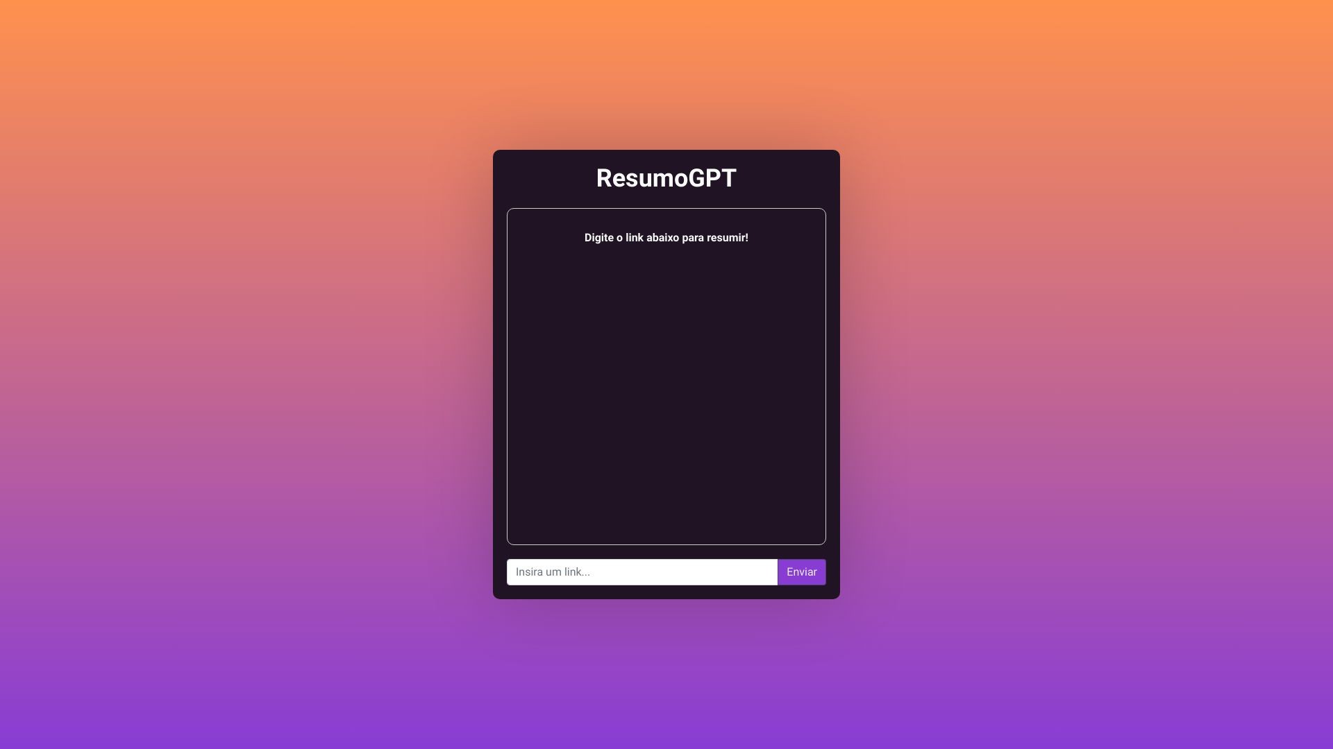 ResumoGPT (demo) 截图