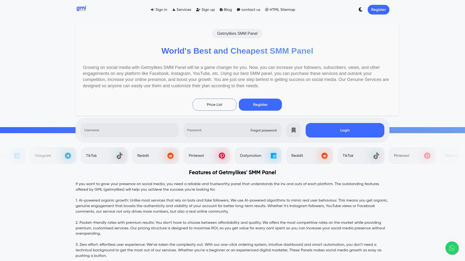 Best SMM Panel - GetMyLikes 截图