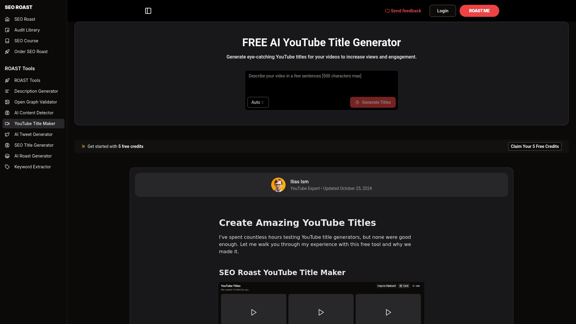 YouTube Title Generator 截图