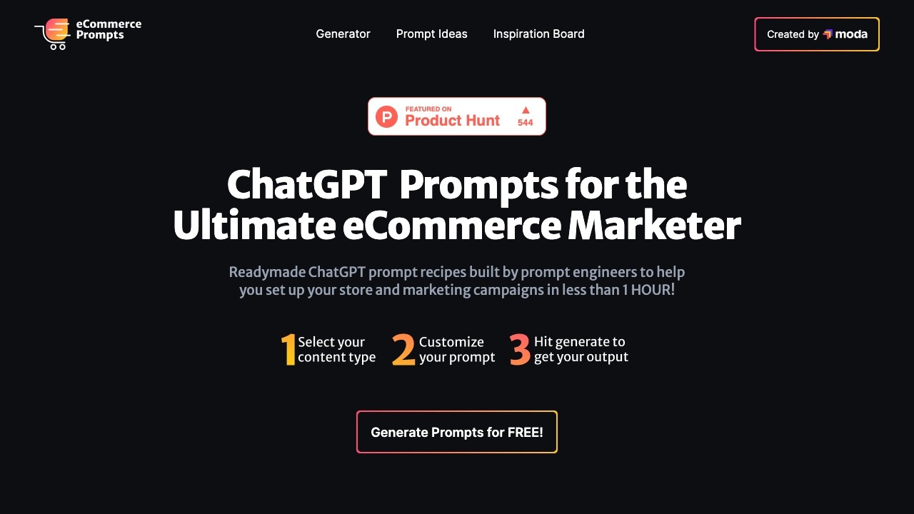 ECommerce Prompt Generator 截图