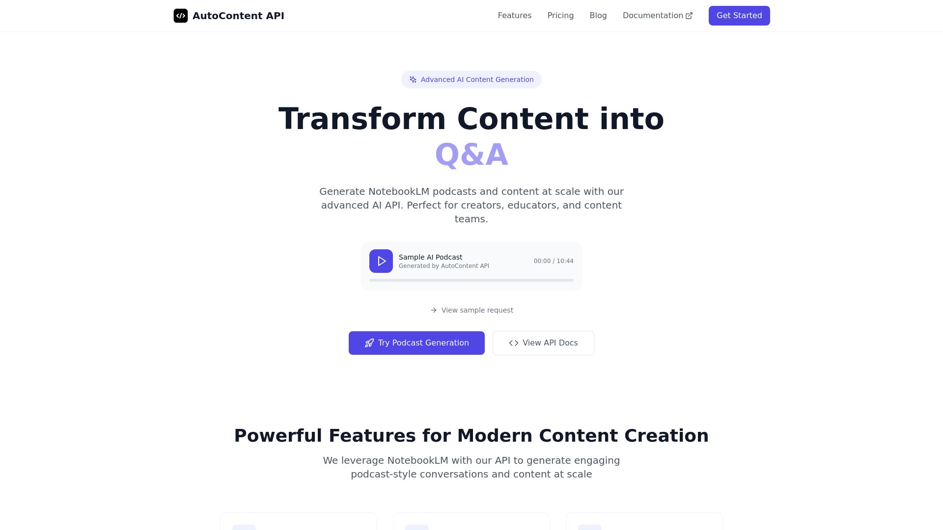 AutoContent API 截图