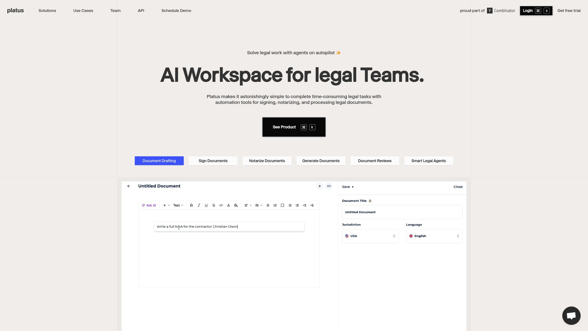 Platus (YC F24) 截图