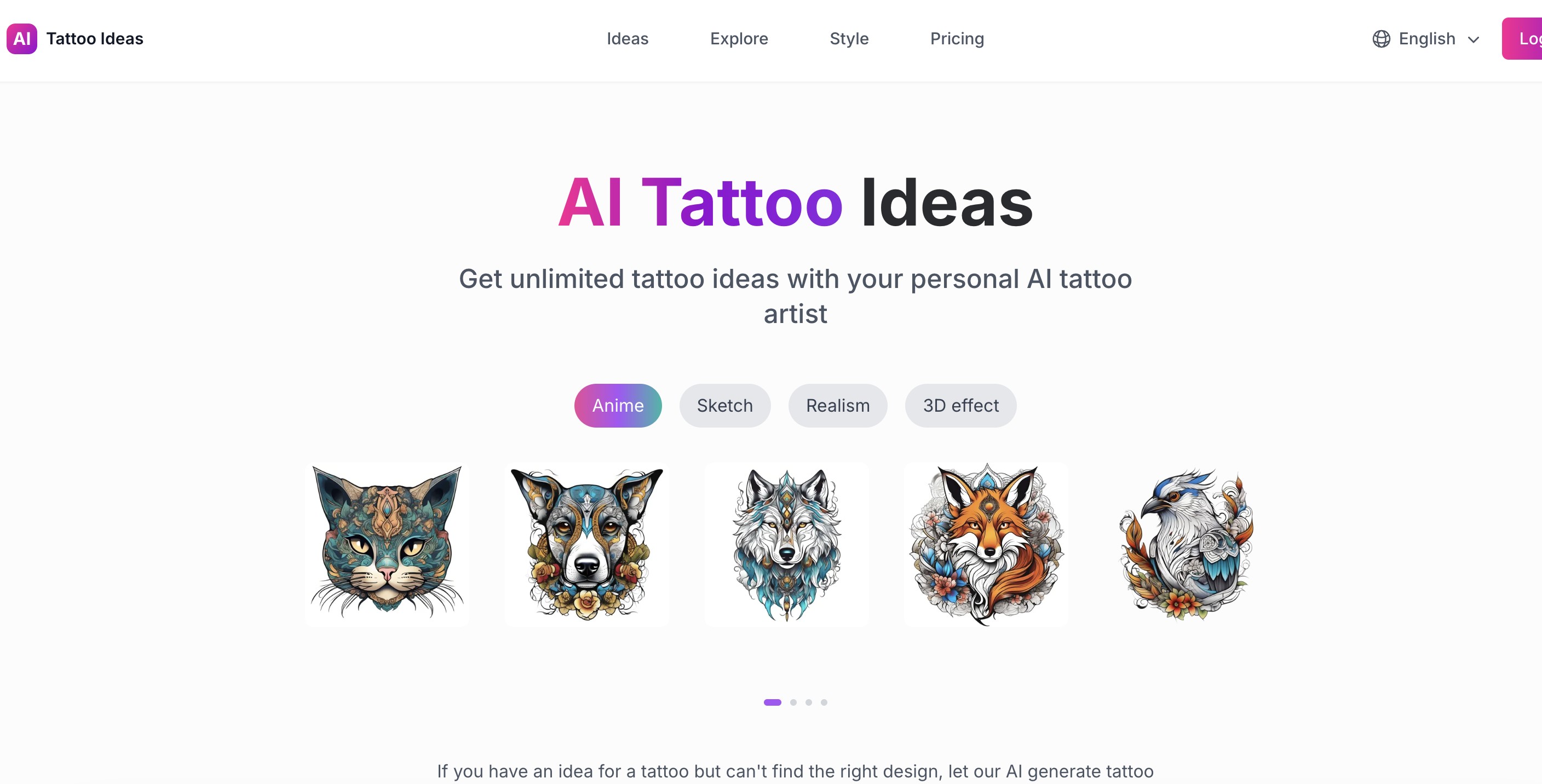 AI Tattoo Ideas 截图