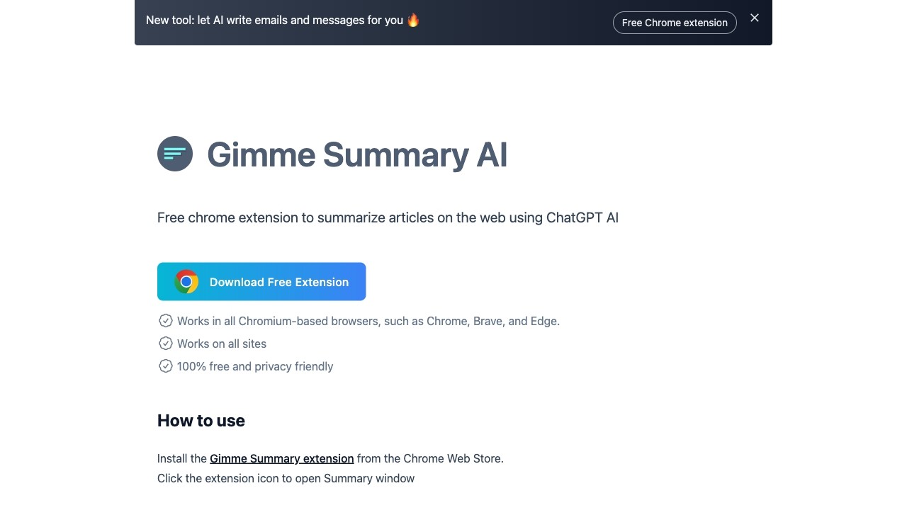 Gimme Summary AI 截图
