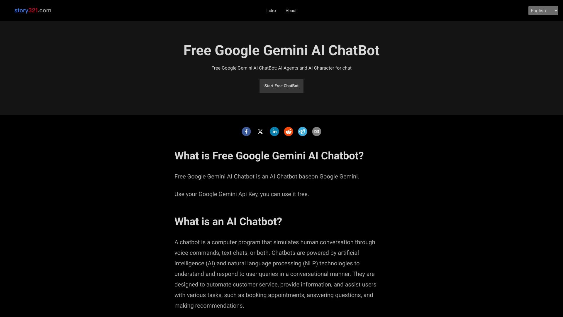 Free Google Gemini AI ChatBot 截图