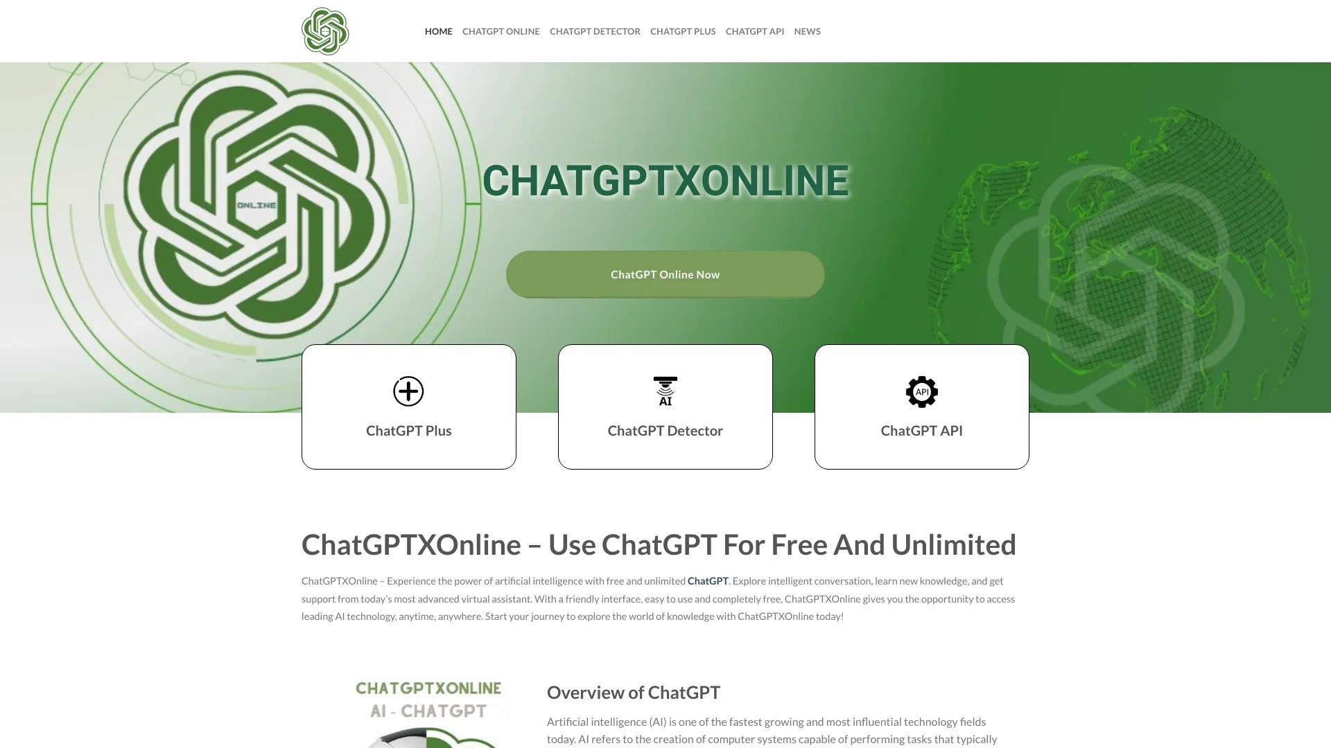 ChatGPT Online ChatGPTXOnline 截图