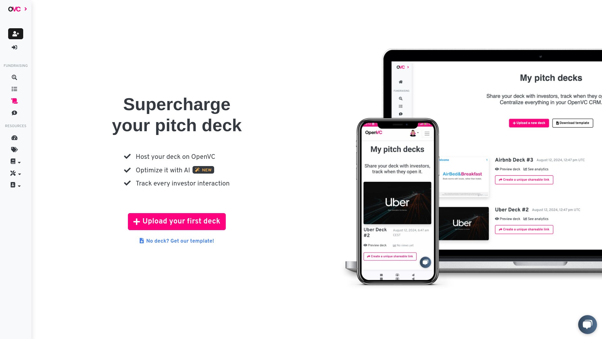 OpenVC AI Deck Reviews 截图