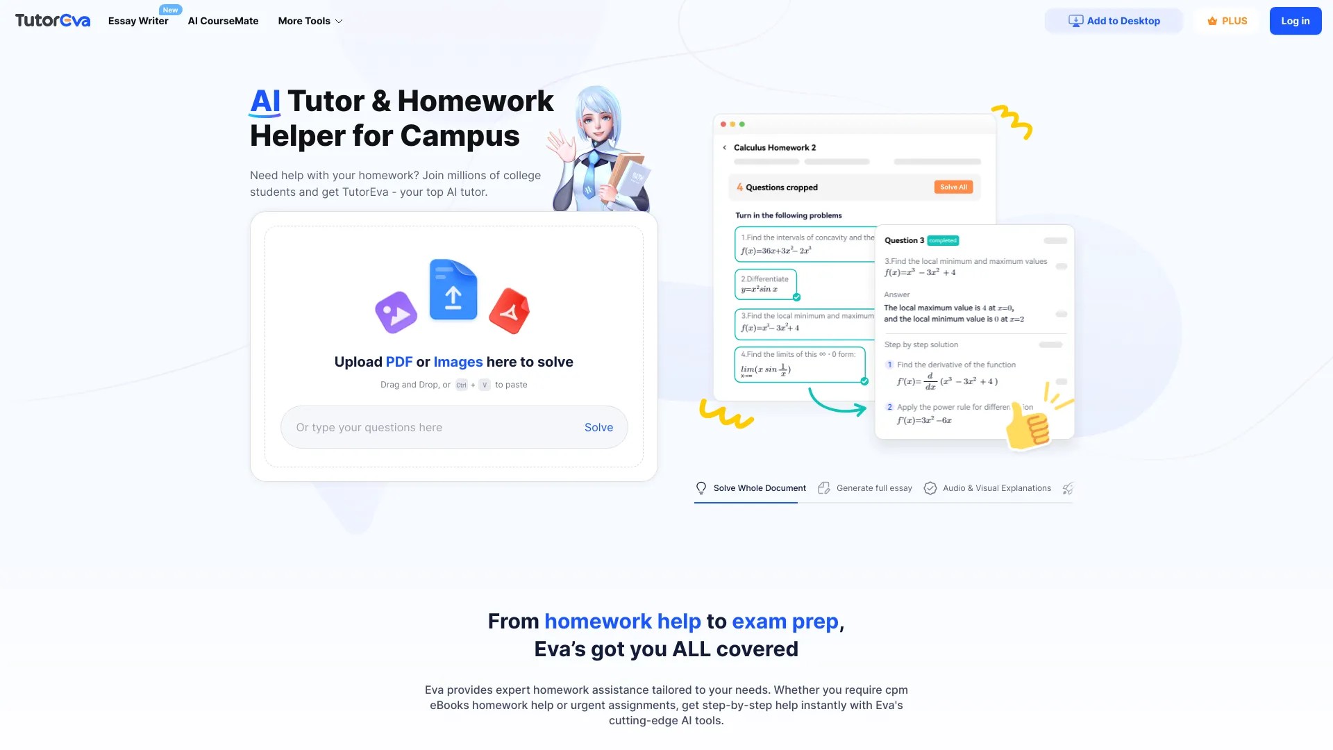 TutorEva: Campus AI Study Help 截图