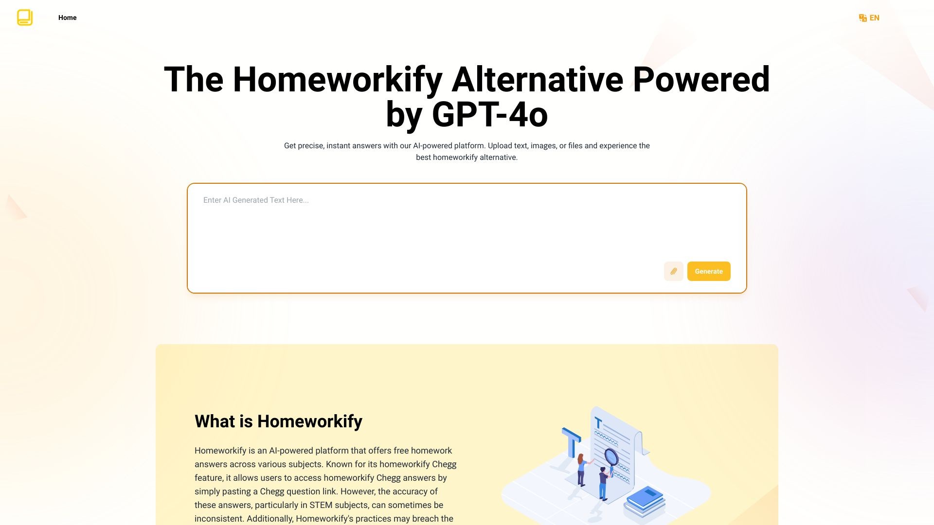 Homeworkify.im : Master Homework with GPT-4o 截图