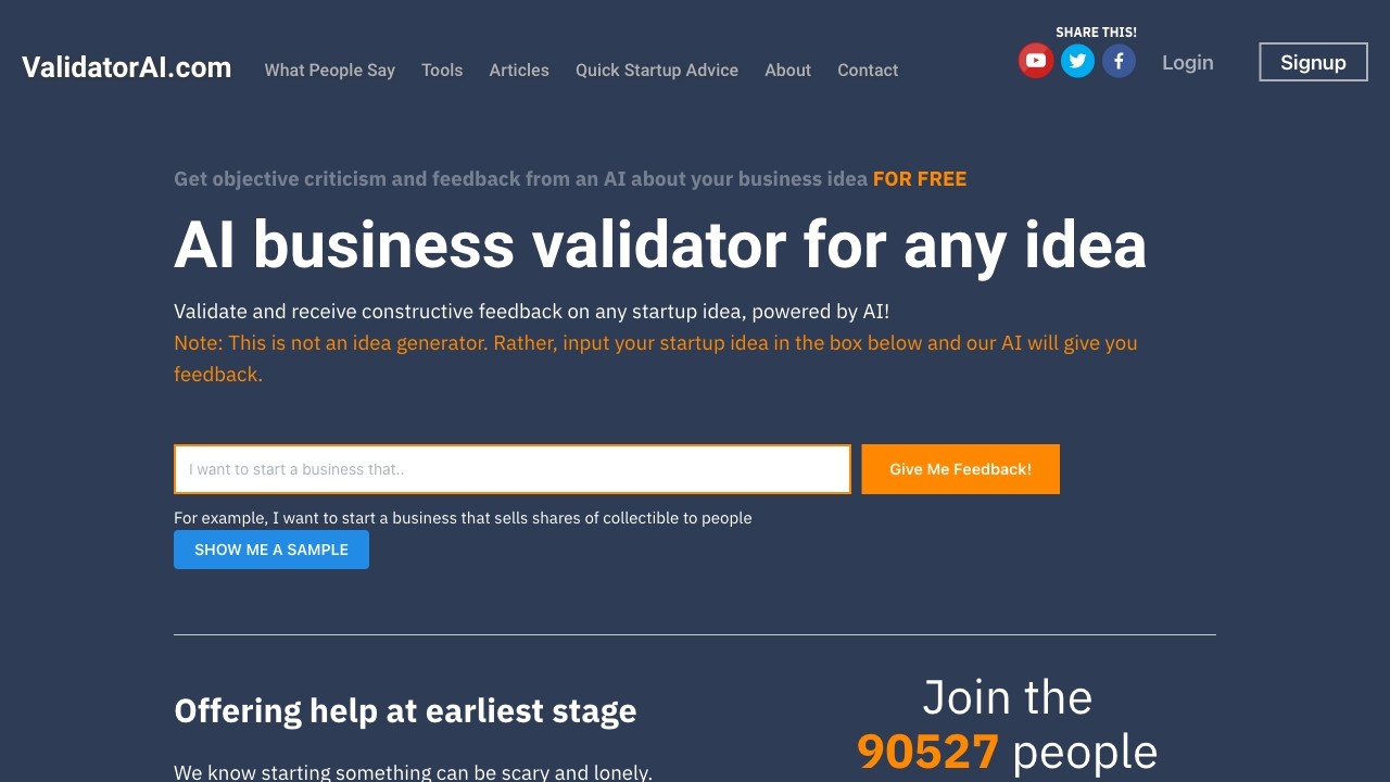 Validator AI 截图