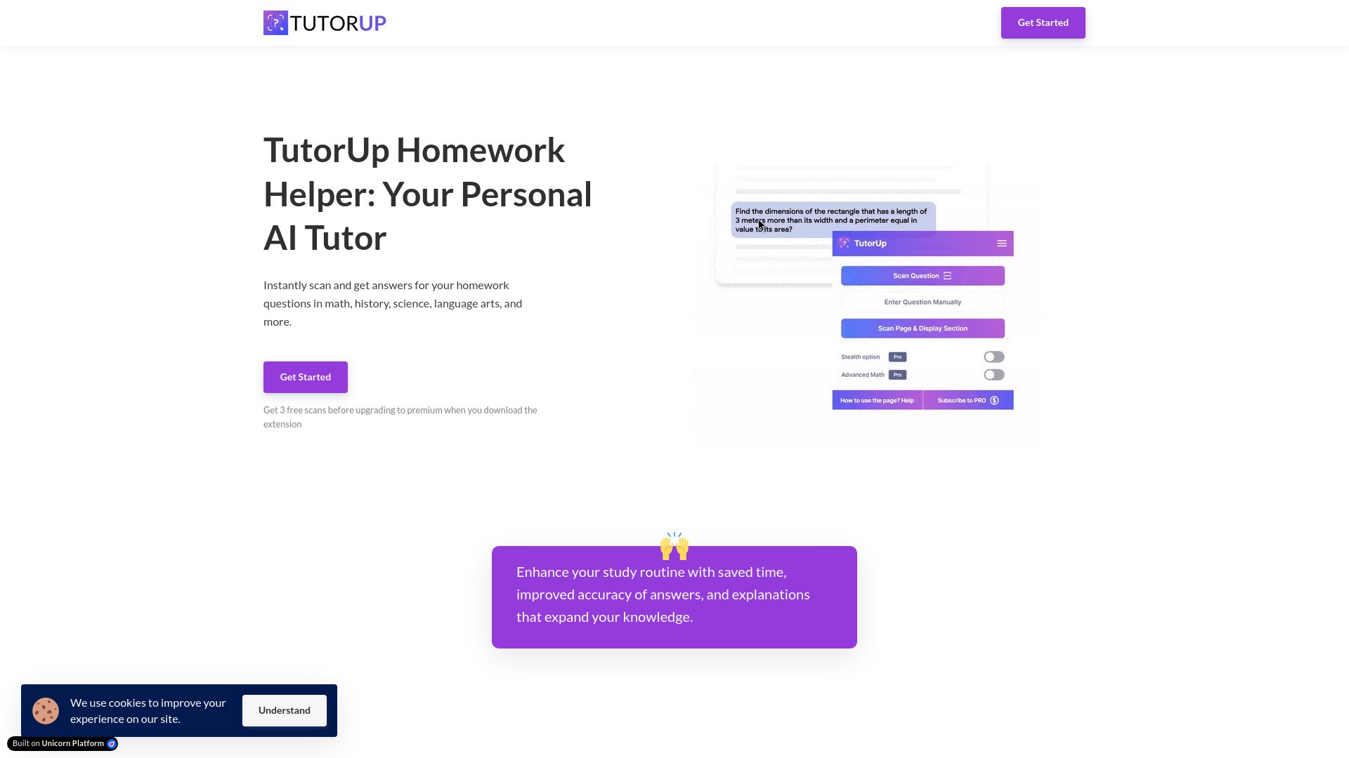 TutorUp - AI Homework Helper 截图