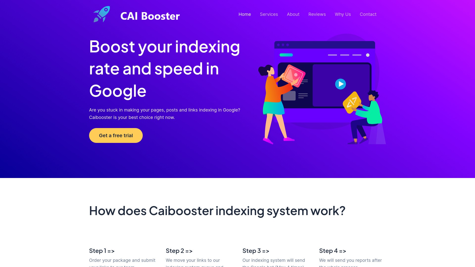 Caibooster - Best Google index tool 截图
