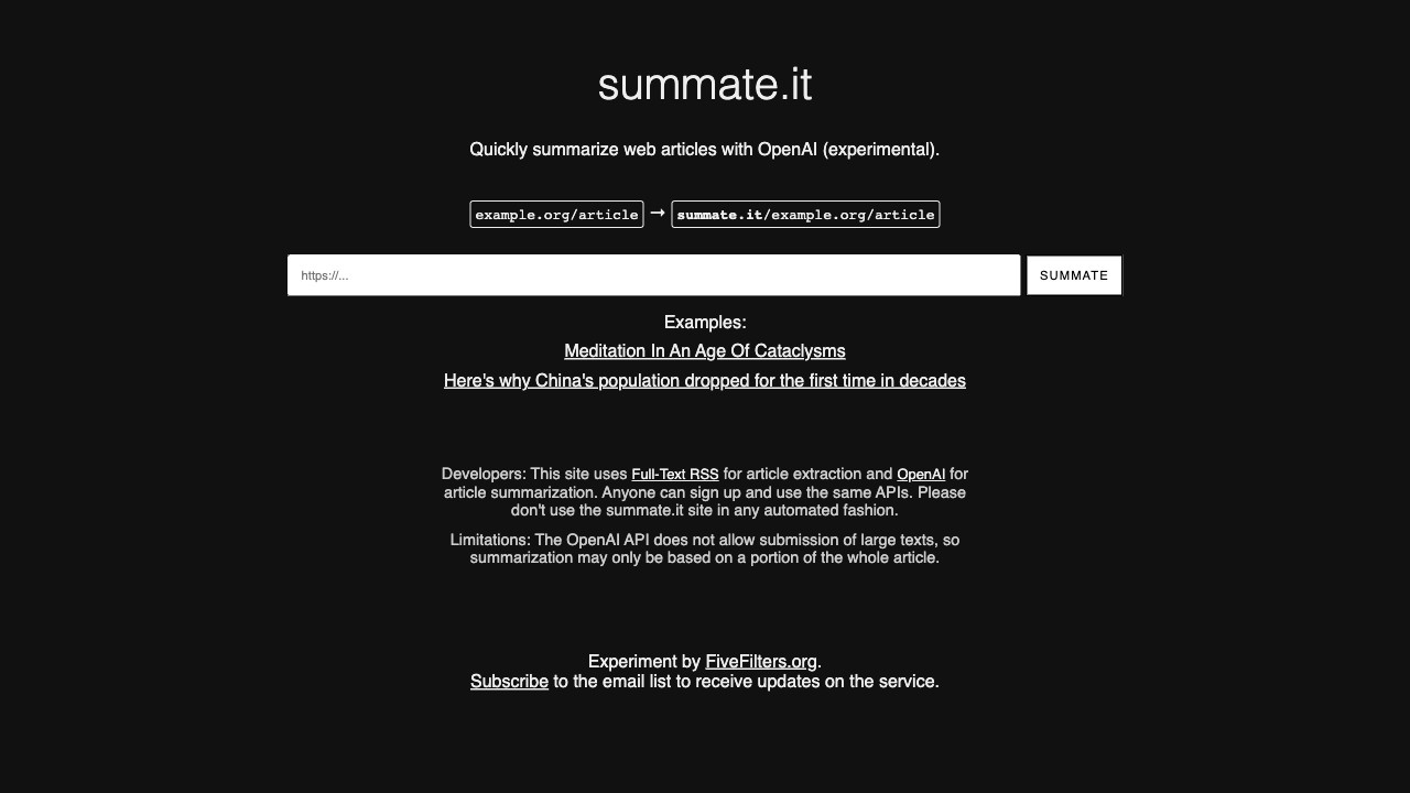 Summate 截图