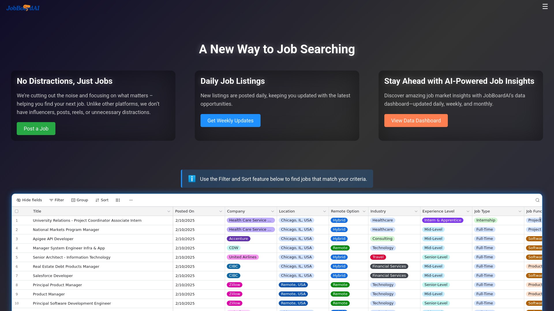 JobBoardAI.io 截图
