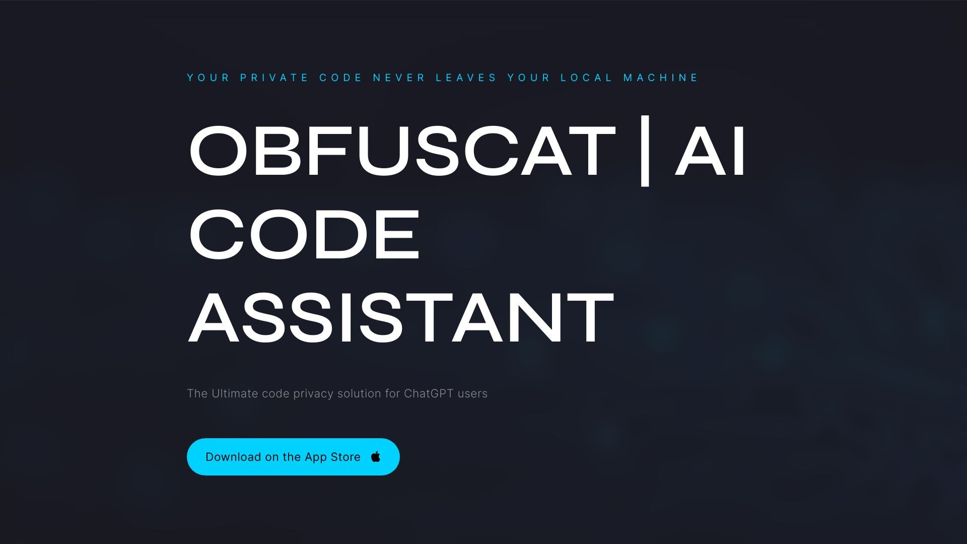ObfusCat: AI code assistant 截图