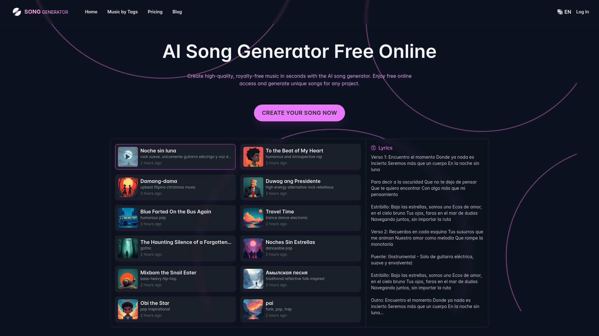 SongGenerator.io: Create Music for Free 截图