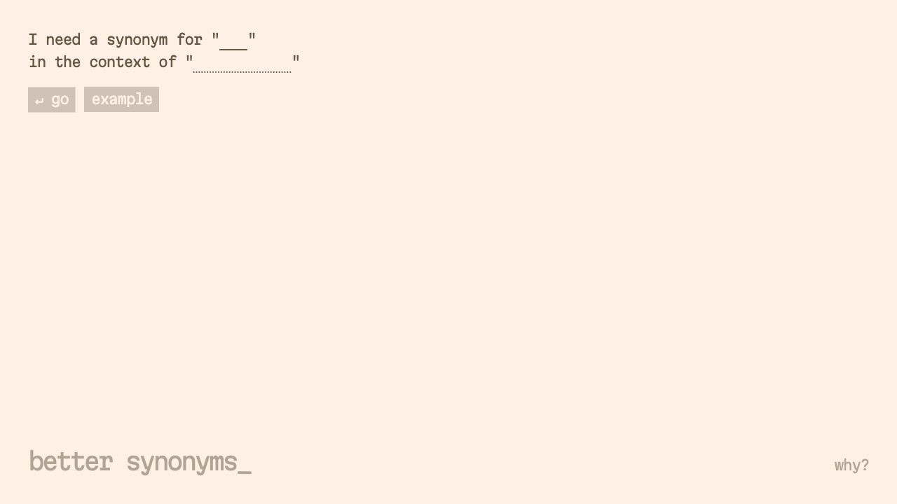 Better Synonyms 截图