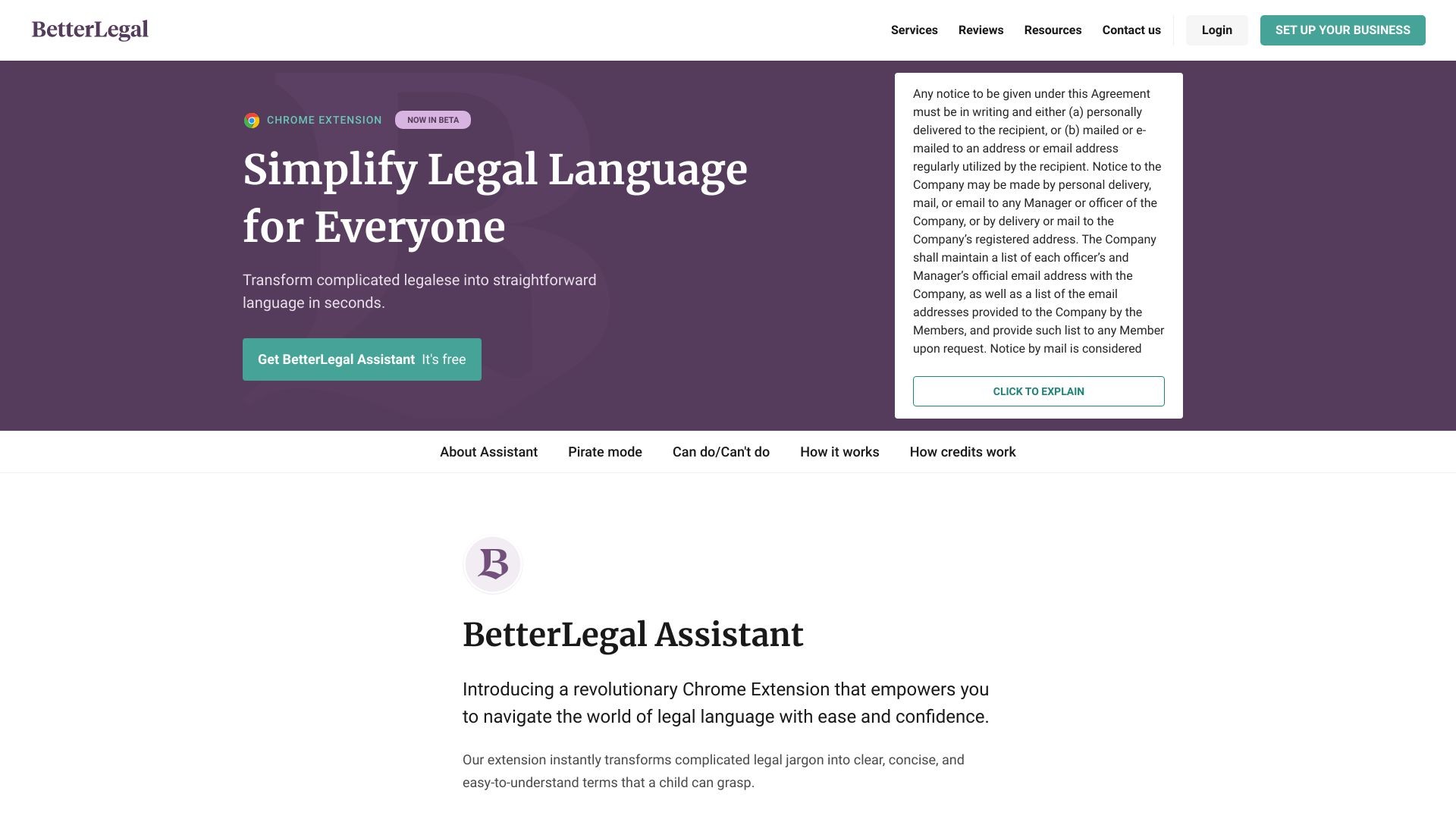 BetterLegal Assistant 截图