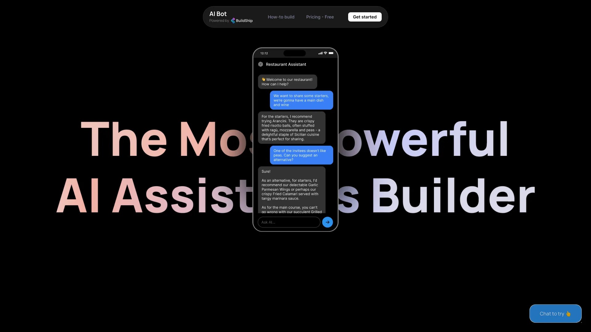 AI Assistant and Bot Builder 截图