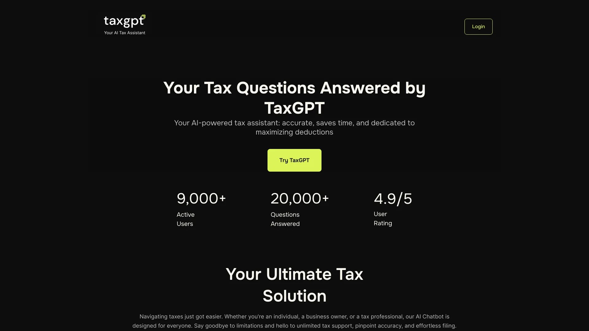 TaxGPT 截图