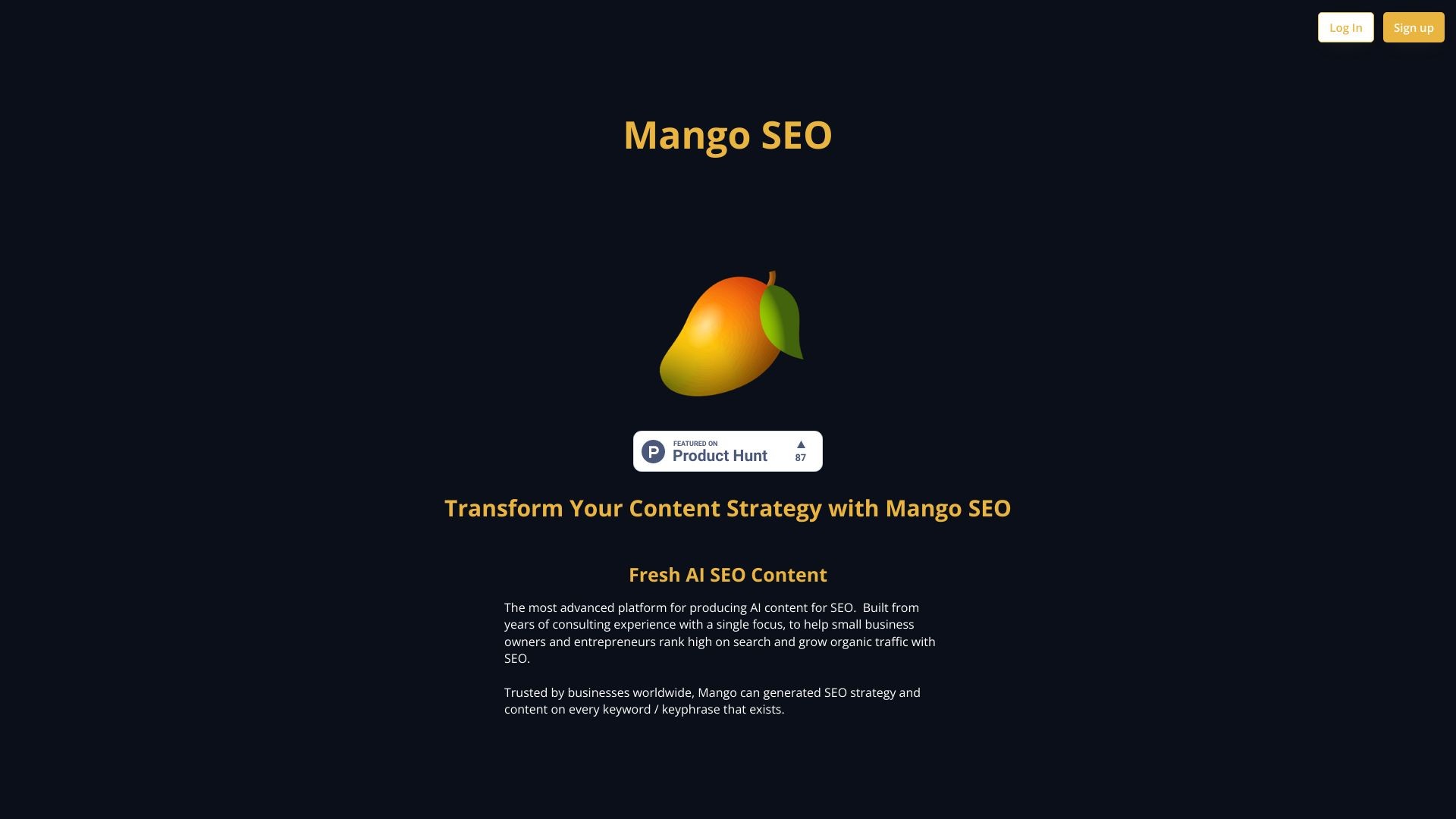 Mango SEO AI 截图