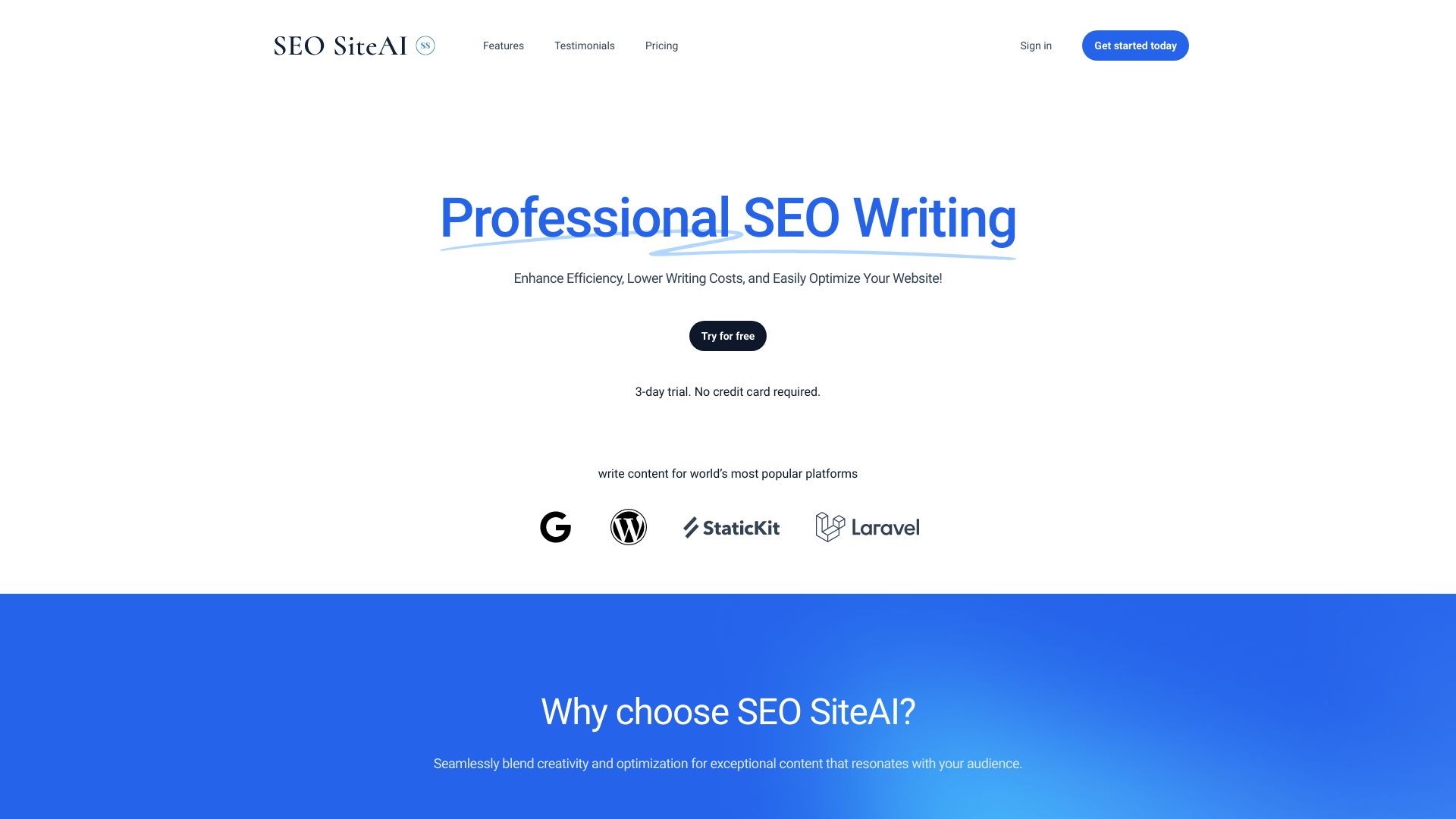 SEO SiteAI 截图