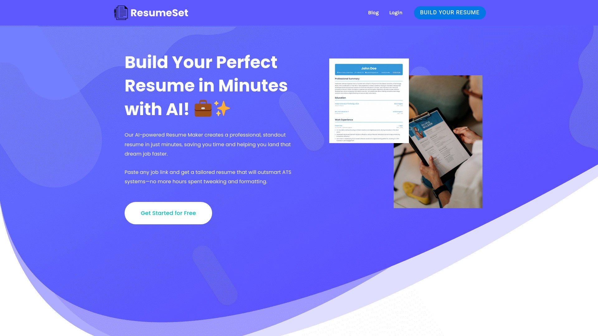 ResumeSet - AI Tailored Resume Maker 截图