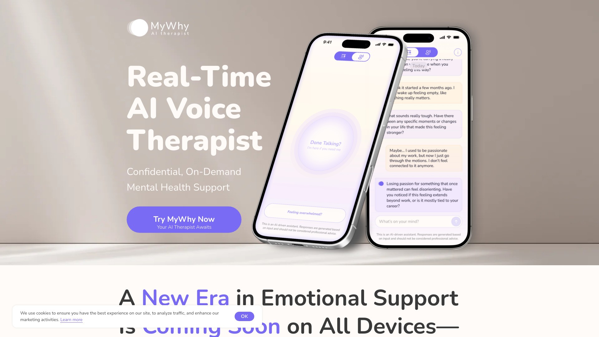 MyWhy - Real-Time AI Voice Therapist 截图