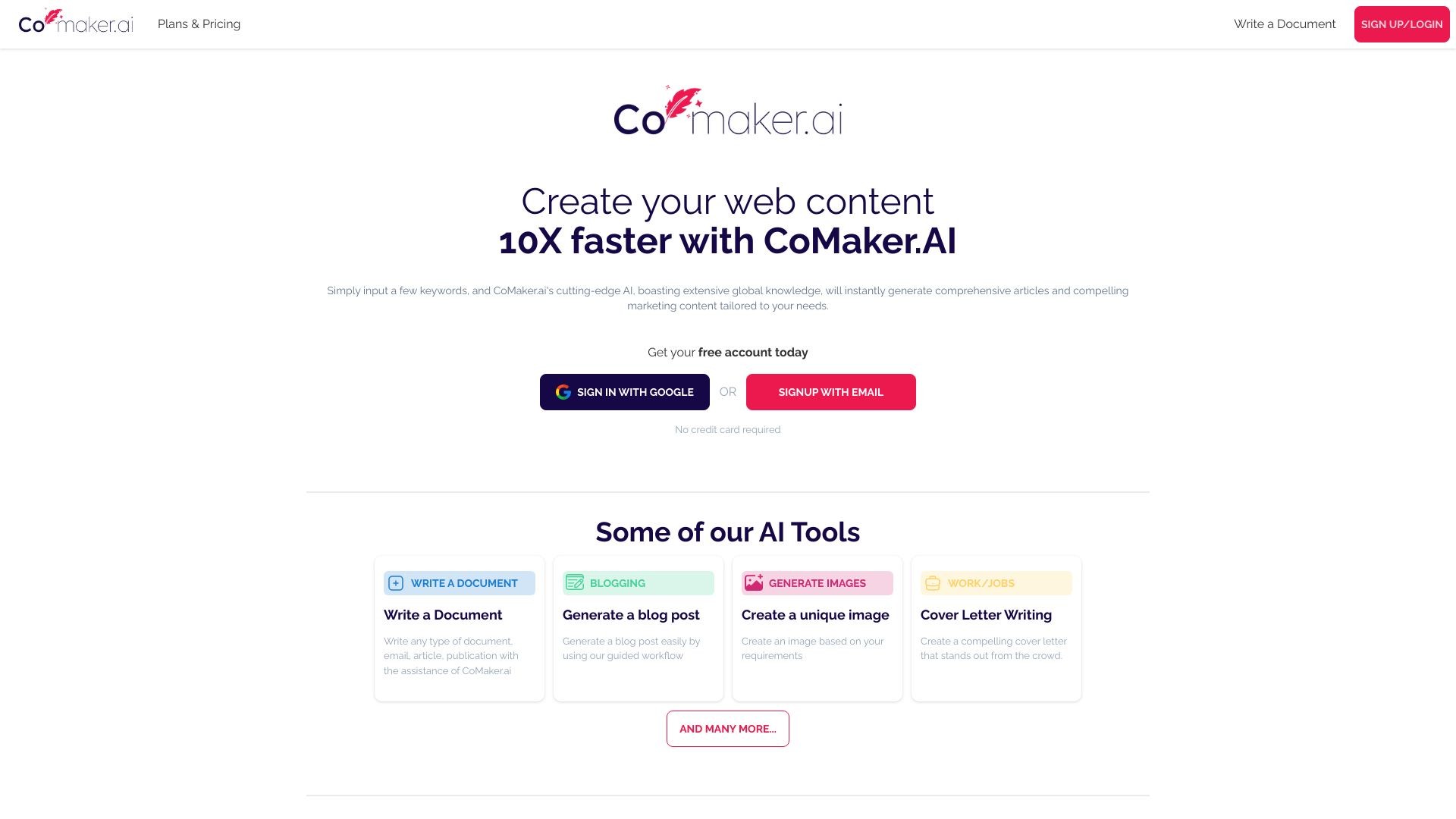 CoMaker.ai 截图